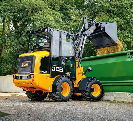 JCB's latest compact wheeled loader showcased at LAMMA 2017
