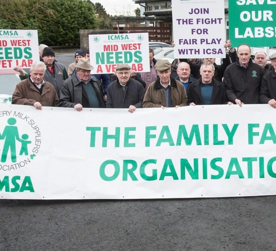 Farmers protest against the closure of Regional Veterinary lab in the west