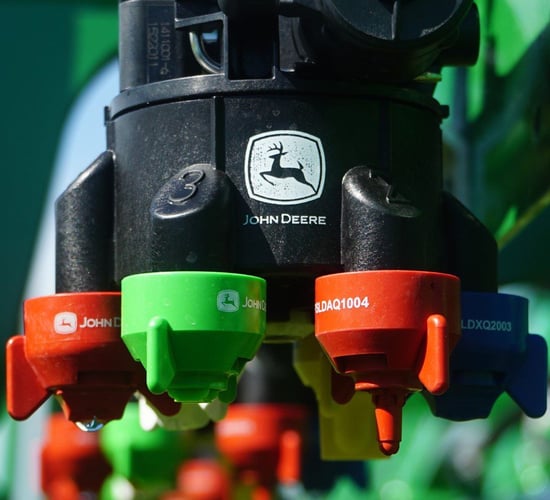 Deere's six-nozzle system will 'boost sprayer accuracy'