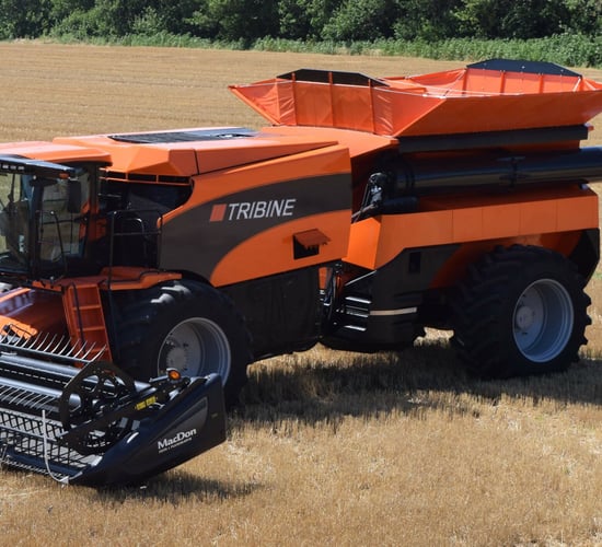 Video: 'Revolutionary' articulated combine gets a boost, to 650hp