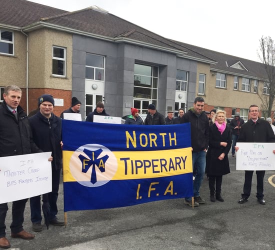 IFA members hold sit-in protest at Department of Agriculture’s Nenagh office