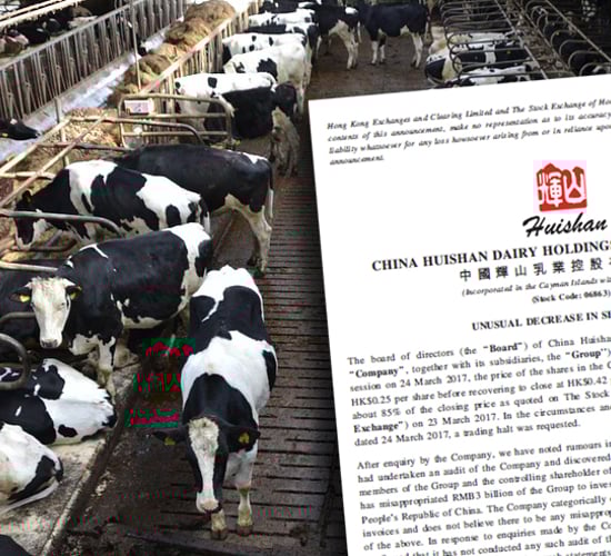 Regulators put Chinese dairy titan's shares on lockdown