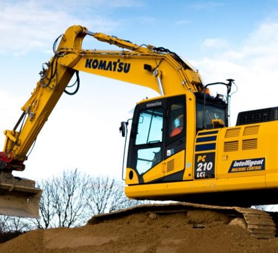 The tracked machine that knows when to stop digging