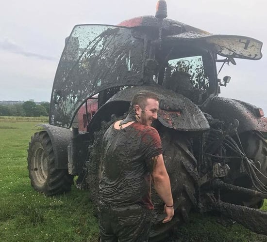 Pics: Tractor cab destroyed in slurry tanker mishap