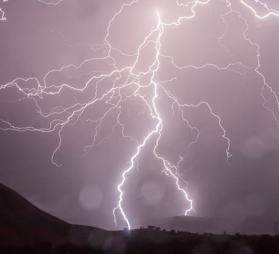 Status Yellow weather warning for thunderstorms in 2 counties