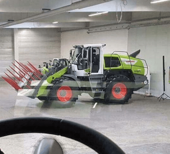 A Claas loading shovel for your silage pit - courtesy of Liebherr?