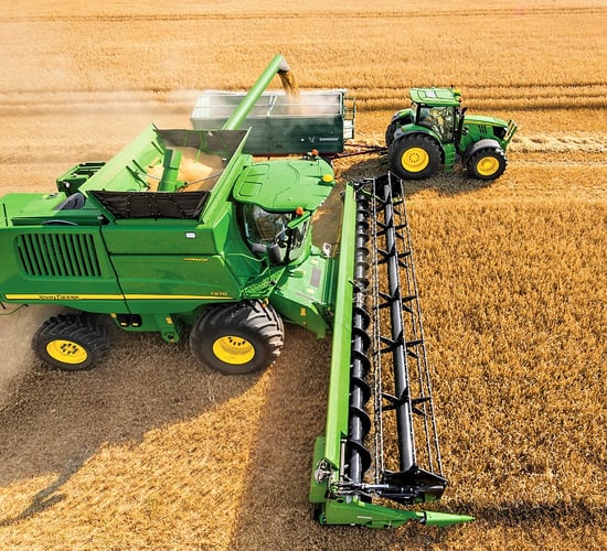 'Machine Sync': Letting the combine driver 'control' the tractor and trailer