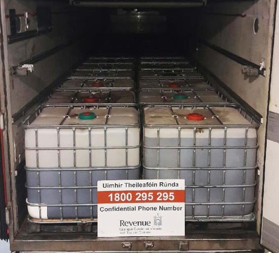 Truck carrying 25,000L of laundered green diesel seized at Dublin Port