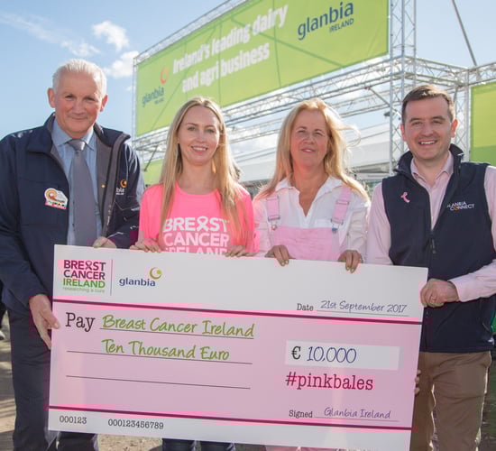 €10,000 raised for Breast Cancer Ireland though Glanbia's #PinkBales campaign