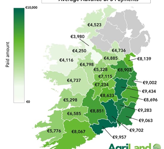 Map: Who pocketed close to €10,000 in BPS advance payments?