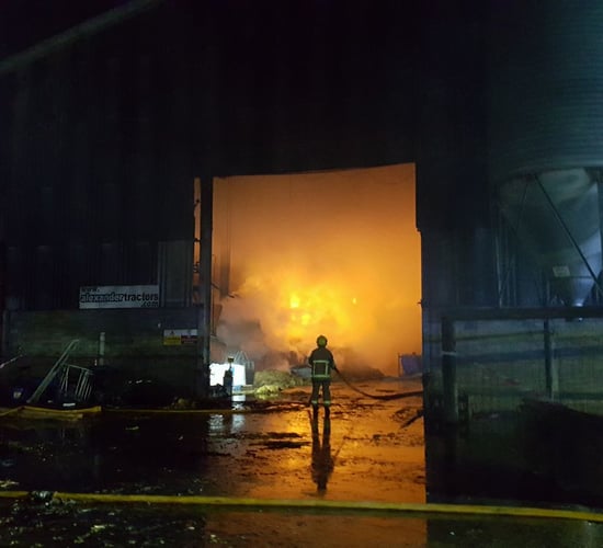 'Rare Breed' farmer loses straw and machinery in major shed blaze