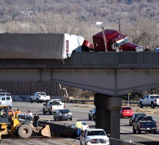Video: Dramatic footage of dead and injured cattle following crash in the US