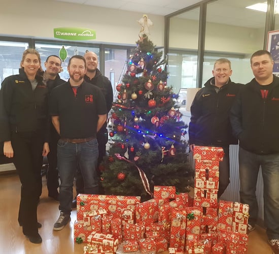 Fastparts team 'wraps up' year with charity donations