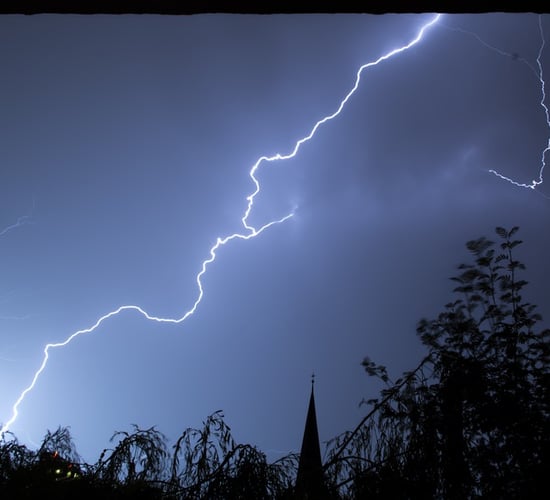 Warm but showery conditions forecasted, with lightning warning for today