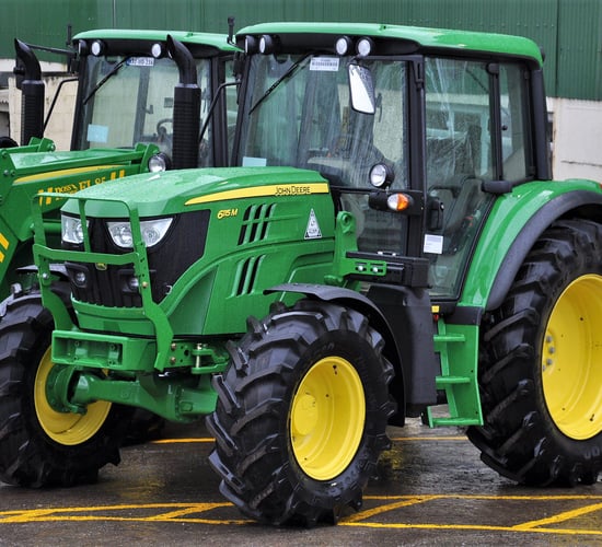 28% of all new tractors sold in the UK are John Deeres