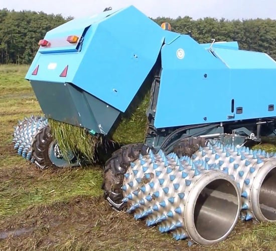 Watch: The ultimate wet weather machinery...baling in a quagmire