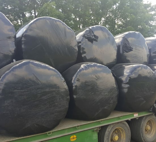 Transporting bales? Don't forget to apply straps