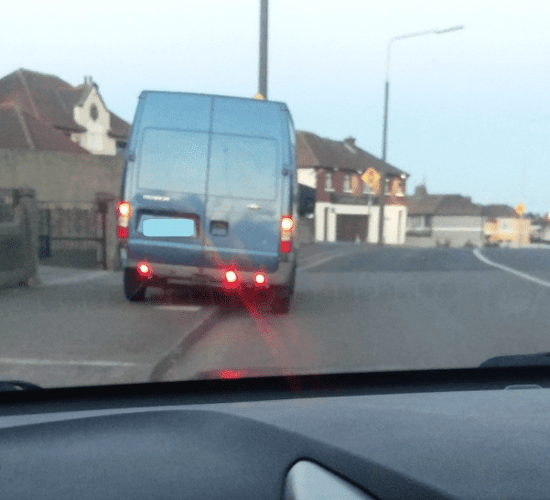 Horse in Transit: Van driver stopped...with a horse in the back