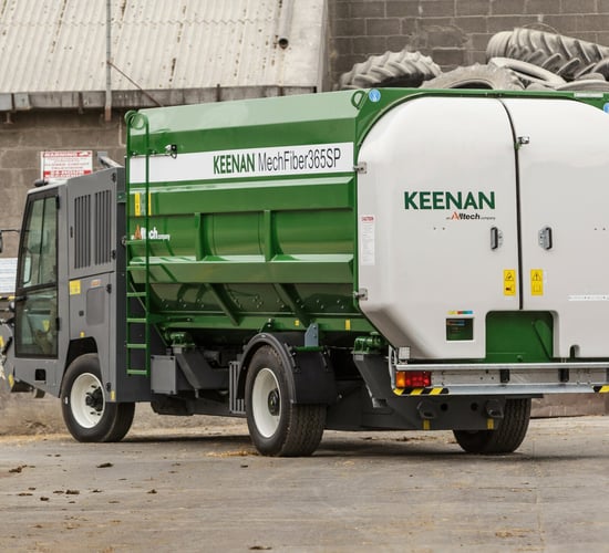 Giant self-propelled Keenan feeder lands in Co. Donegal
