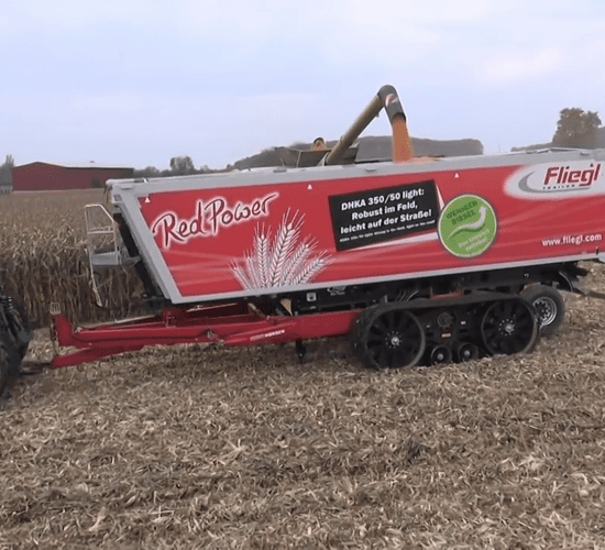 Who needs a chaser bin? Just 'carry' a truck trailer into the field