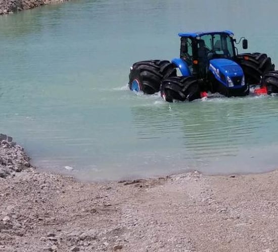 Walking on water: New meaning for 'floatation' tyres