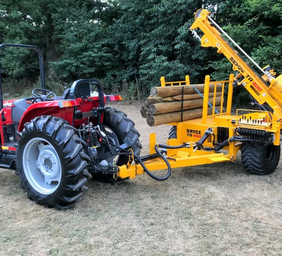 Trailed post driver that makes do with a 'small or elderly tractor'