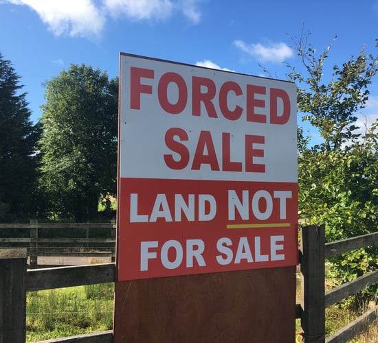 Meath farmers protesting to halt auction of farmland by vulture fund