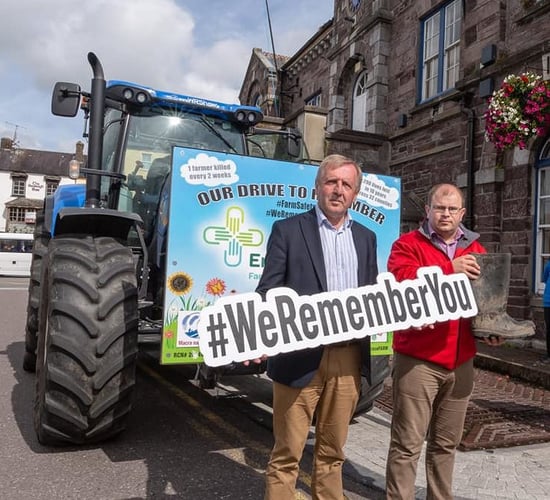 Minister and Macra president welcome Embrace tractor in Macroom