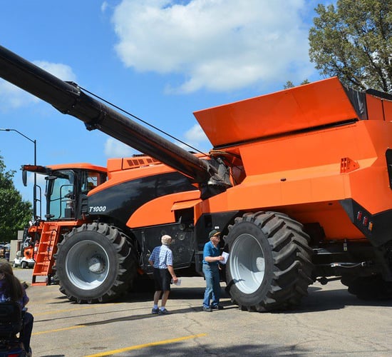 Tribine: A combine harvester story with a 'twist'