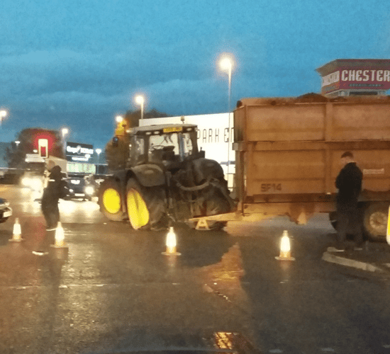 Tractor trailer jack-knife leads to traffic woes in UK