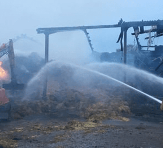 3-day hay shed burn-out in UK 'caused deliberately'