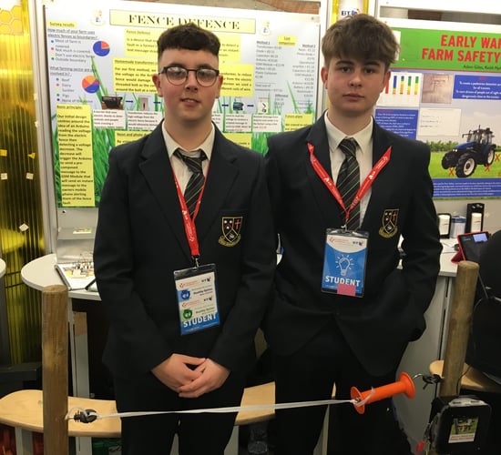Moate student scientists develop electric fence low-alert device