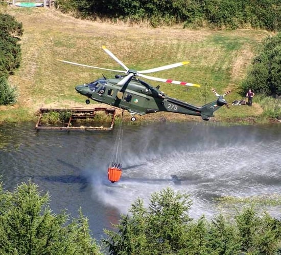 Video: Quenching Wicklow wildfires with 42,000L from above