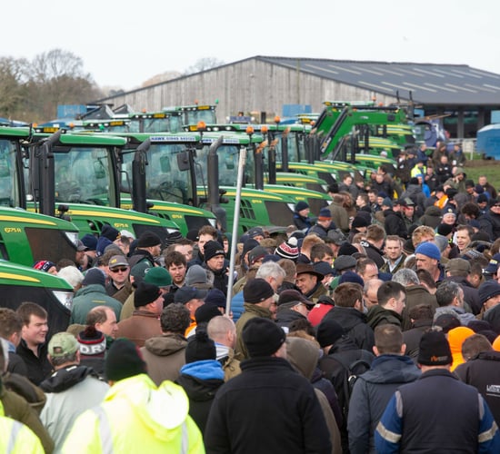 Pics: Huge John Deere tractor clearance auction pulls the punters