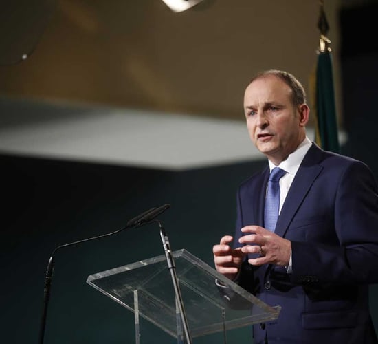 Micheál Martin elected as the new Taoiseach in the Dáil