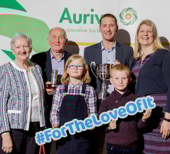 Roscommon farmers win top prize for milk quality at Aurivo awards