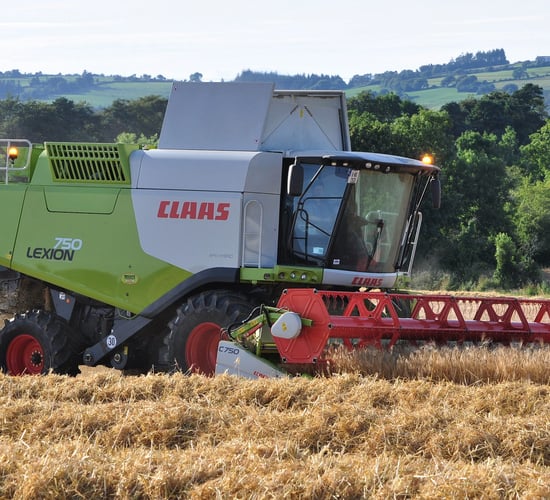 What's the top-selling combine harvester in Ireland this year?