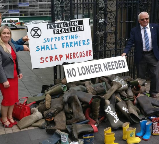 Climate change activists back farmers at major rural protest