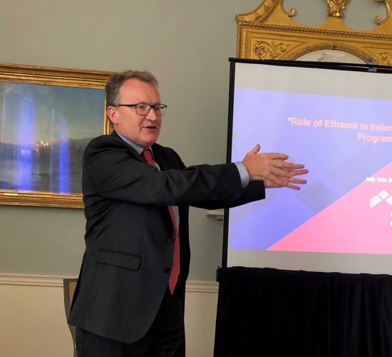 What can ethanol contribute to Ireland's climate obligations?