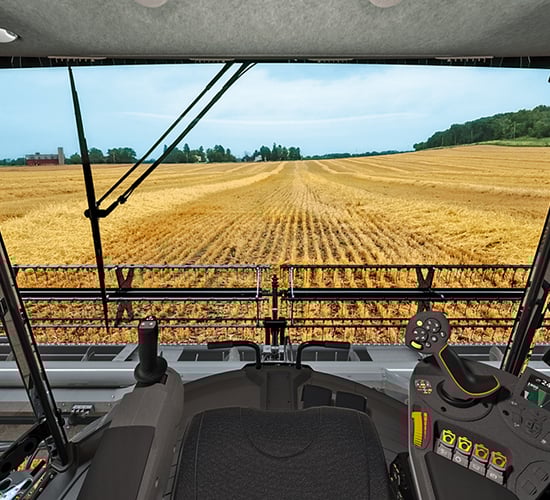 AGCO to unveil giant 790hp combine...with no steering wheel