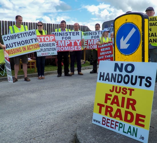 Beef Plan suspends Slane protest following farmer injury