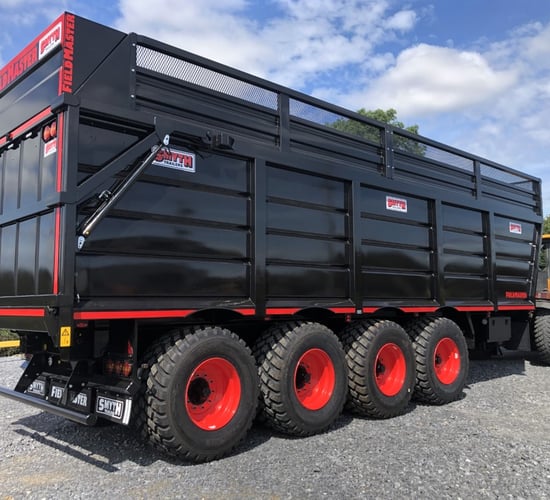 Giant 4-axle silage trailer rolls out of Carlow factory
