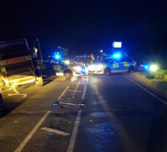 Police stop stolen tractor after 25-minute chase...at 14mph