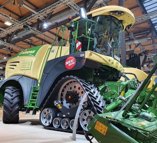 Krone 'rolls' out tracks and joystick-steering for the BiG X