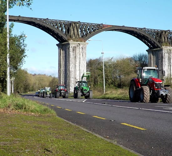 AgriLand spots this convoy...to launch the Kilbrittain Tractor Run (2019) in Co. Cork