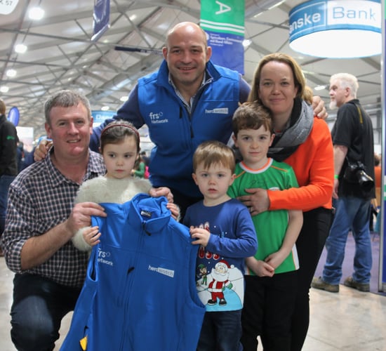 Rory Best meets fans at the Winter Fair...on the way to a South African rugby summit