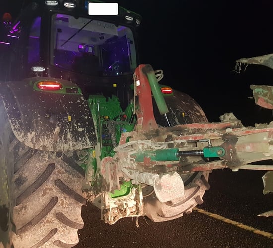 Motorway tractor driver arrested following Garda check