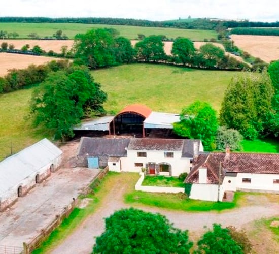 Price tag: €325,000 for farmland with unit 'capable of housing up to 100 cattle'