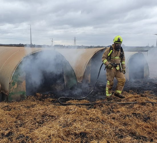 Farm fire started...by 'pigs and a pedometer'