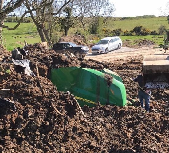 Stolen machinery found buried in Co. Down